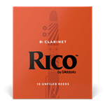 Clarinet Reeds Rico #2 Box of 10 - Beginner Strength