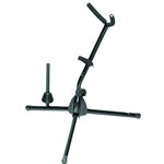 On Stage Stands Alto/Tenor Saxophone Stand with flute peg